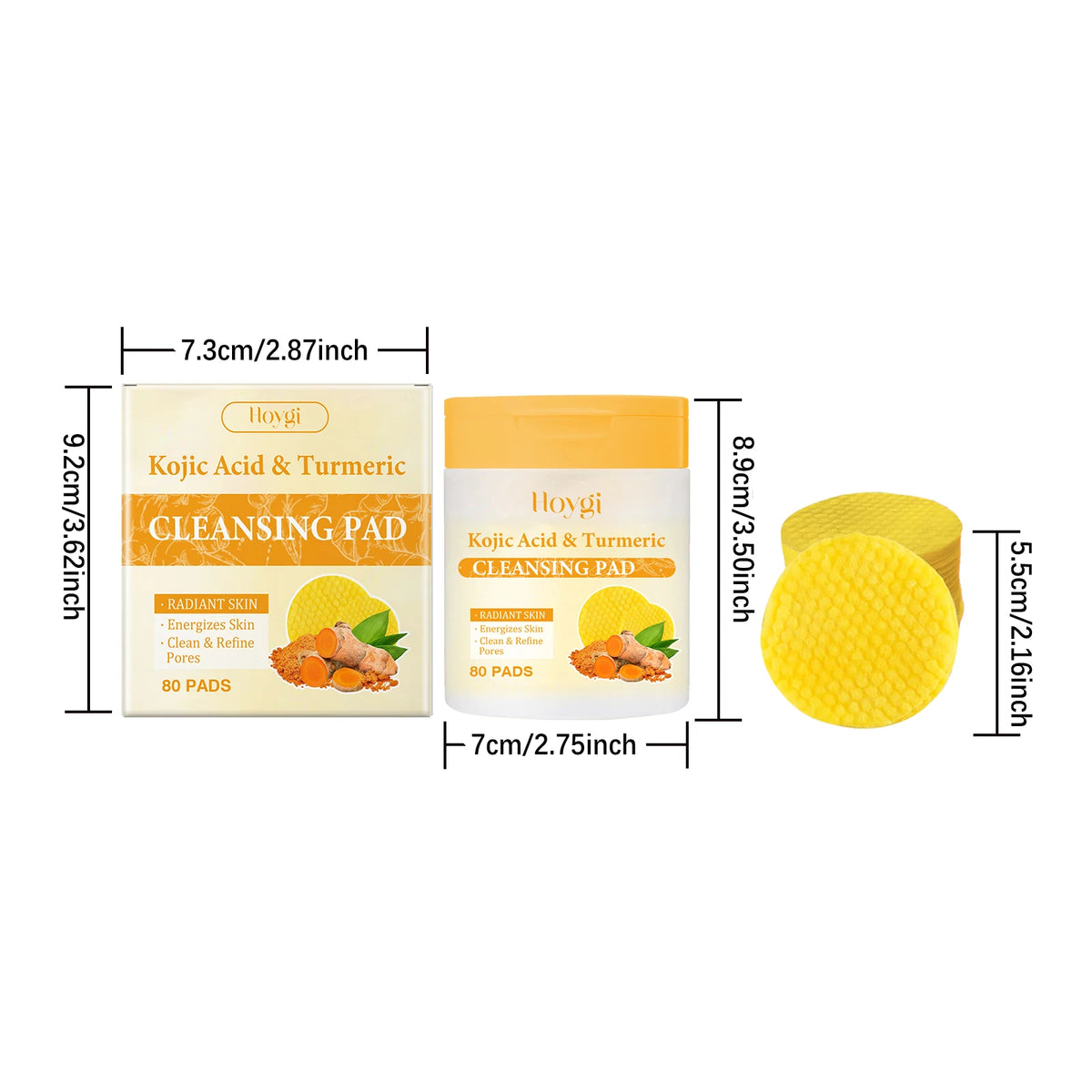 HerBalance Glow Pads-Brightening Turmeric & Kojic Acid Pads